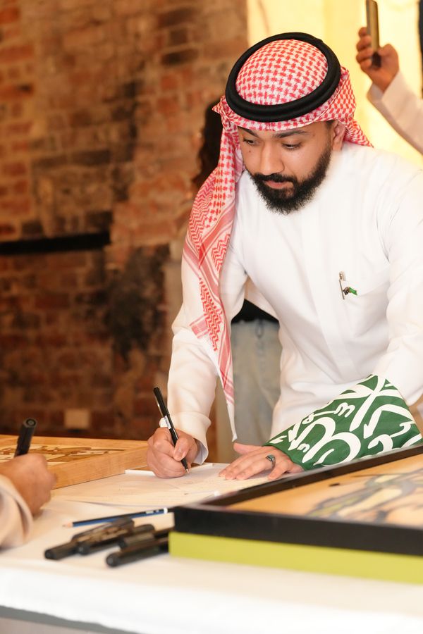 الخط العربي حياً في الحفل